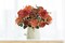 Artificial Flowers Bouquet – Faux Silk Peony, Hydrangea & Camellia with Leaves and Bushy Stems for Home, Table Centerpieces, Wedding, Party & Seasonal Décor